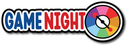 Game Night - Scrapbook Page Title Sticker