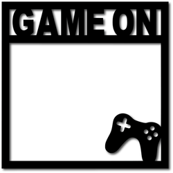 Game On - Scrapbook Overlay - Digital Cut File - SVG - INSTANT DOWNLOAD