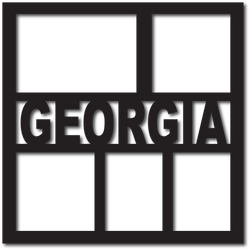 Georgia - 5 Frames - Scrapbook Overlay - Digital Cut File - SVG - INSTANT DOWNLOAD