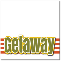 Getaway - Printed Premade Scrapbook Page 12x12 Layout