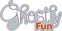 Ghostly Fun - Scrapbook Page Title Die Cut