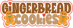 Gingerbread Cookies - Scrapbook Page Title Sticker