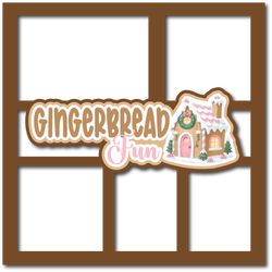 Gingerbread Fun - 5 Frames - Scrapbook Page Layered Overlay Kit