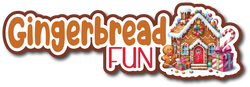 Gingerbread Fun - Scrapbook Page Title Sticker