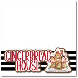 Gingerbread House - Printed Premade Scrapbook Page 12x12 Layout