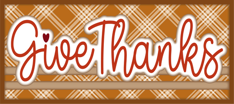 Give Thanks - Scrapbook Page Title Sticker