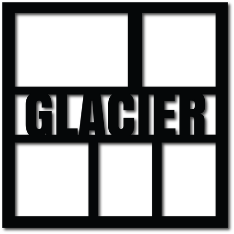 Glacier - 5 Frames - Scrapbook Overlay - Digital Cut File - SVG - INSTANT DOWNLOAD