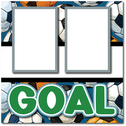 Goal - Printed Premade Scrapbook Page 12x12 Layout