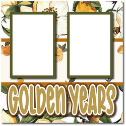 Golden Years - Printed Premade Scrapbook Page 12x12 Layout