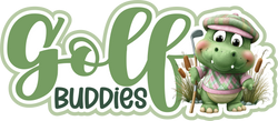 Golf Buddies - Scrapbook Page Title Sticker