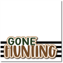 Gone Hunting - Printed Premade Scrapbook Page 12x12 Layout