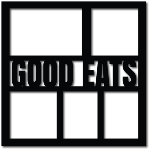 Good Eats - 5 Frames - Scrapbook Overlay - Digital Cut File - SVG - INSTANT DOWNLOAD