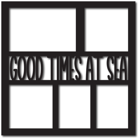 Good Times at Sea - 5 Frames - Scrapbook Overlay - Digital Cut File - SVG - INSTANT DOWNLOAD