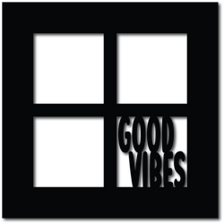 Good Vibes - Square Frames - Scrapbook Overlay - Digital Cut File - SVG - INSTANT DOWNLOAD