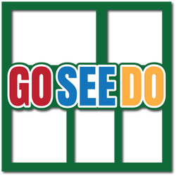 Go See Do - 5 Frames - Layered Overlay - Digital Cut File - SVG - INSTANT DOWNLOAD