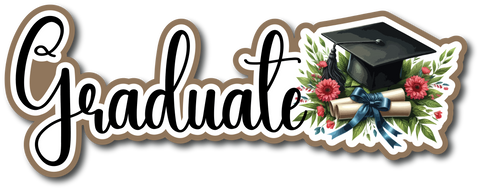 Graduate - Scrapbook Page Title Sticker