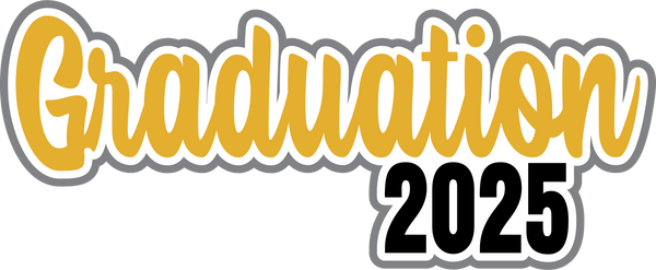 Graduation 2025 - Scrapbook Page Title Sticker
