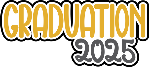 Graduation 2025 - Scrapbook Page Title Die Cut