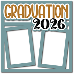 Graduation 2026 - Layered Overlay - Digital Cut File - SVG - INSTANT DOWNLOAD
