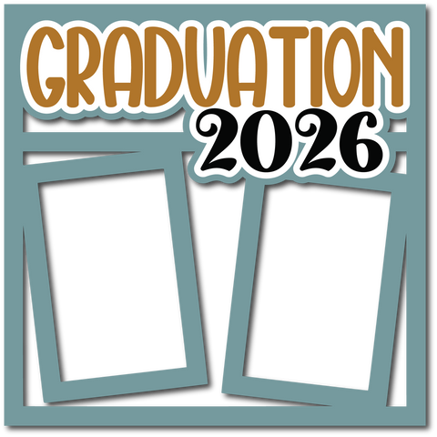 Graduation 2026 - Layered Overlay - Digital Cut File - SVG - INSTANT DOWNLOAD