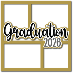Graduation 2026 - Layered Overlay - Digital Cut File - SVG - INSTANT DOWNLOAD