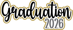 Graduation 2026 - Scrapbook Page Title Die Cut