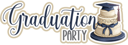 Graduation Party - Scrapbook Page Title Die Cut