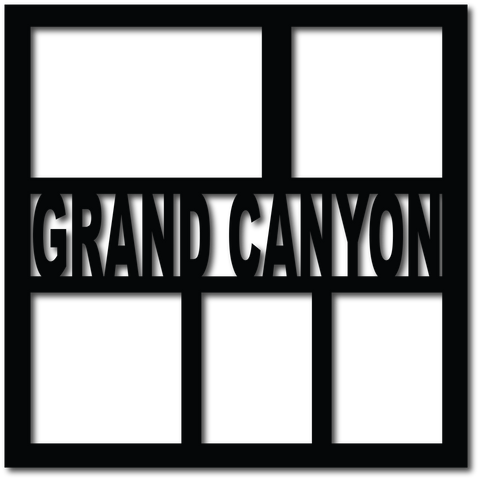 Grand Canyon - 5 Frames - Scrapbook Overlay - Digital Cut File - SVG - INSTANT DOWNLOAD