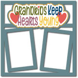 Grandkids Keep Hearts Young - 2 Frames - Layered Overlay Kit