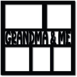 Grandma & Me - 5 Frames - Scrapbook Overlay - Digital Cut File - SVG - INSTANT DOWNLOAD
