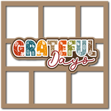 Grateful Days - 6 Frames - Scrapbook Page Layered Overlay Kit
