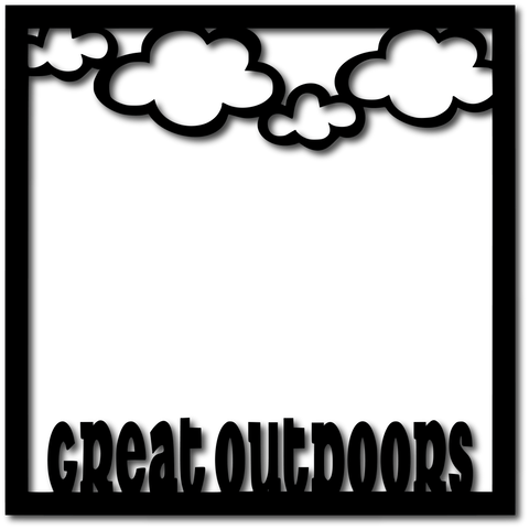 Great Outdoors - Scrapbook Overlay - Digital Cut File - SVG - INSTANT DOWNLOAD