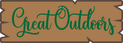 Great Outdoors - Scrapbook Page Title Die Cut