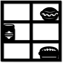 Grilling - 6 Frames - Scrapbook Overlay - Digital Cut File - SVG - INSTANT DOWNLOAD