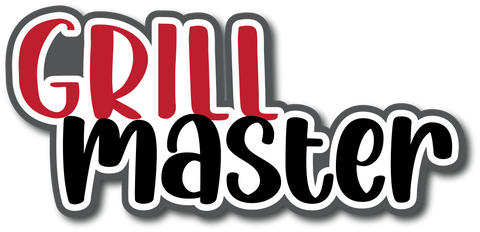 Grill Master - Scrapbook Page Title Die Cut