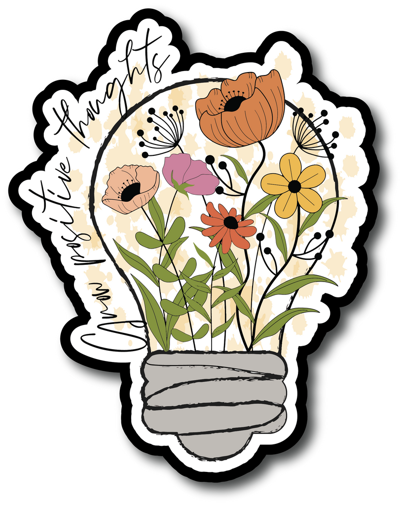 Grow Positive Thoughts - Scrapbook Page Title Sticker – Autumn's Crafty ...