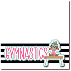 Gymnastics - Printed Premade Scrapbook Page 12x12 Layout