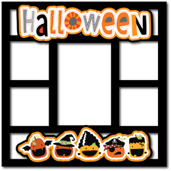 Halloween - Scrapbook Page Layered Overlay Kit