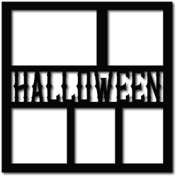 Halloween - 5 Frames - Scrapbook Overlay - Digital Cut File - SVG - INSTANT DOWNLOAD
