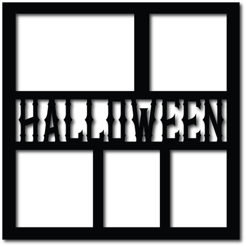 Halloween - 5 Frames - Scrapbook Overlay - Digital Cut File - SVG - INSTANT DOWNLOAD
