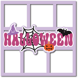 Halloween - 6 Frames - Layered Overlay - Digital Cut File - SVG - INSTANT DOWNLOAD