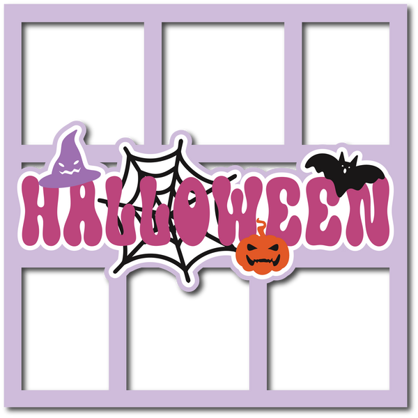 Halloween - 6 Frames - Layered Overlay - Digital Cut File - SVG - INSTANT DOWNLOAD