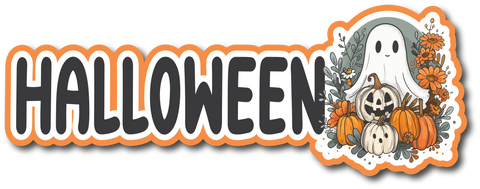 Halloween - Scrapbook Page Title Sticker