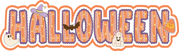 Halloween - Scrapbook Page Title Sticker