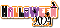 Halloween 2024 - Scrapbook Page Title Sticker