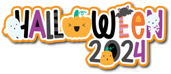 Halloween 2024 - Scrapbook Page Title Sticker