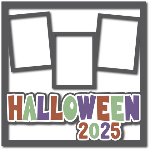 Halloween 2025 - 3 Frames - Layered Overlay - Digital Cut File - SVG - INSTANT DOWNLOAD