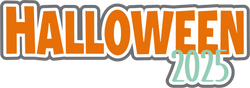 Halloween 2025 - Scrapbook Page Title Sticker