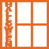 Halloween - 4 Frames - Scrapbook Page Overlay