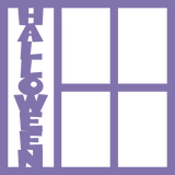 Halloween - 4 Frames - Scrapbook Page Overlay